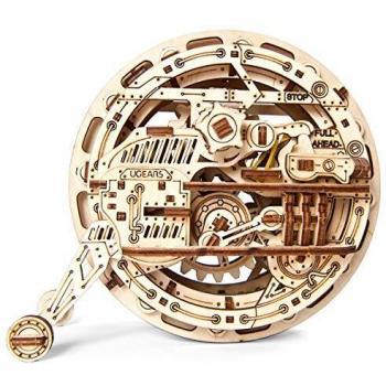 UGEARS Kit de Puzzle 3D de Madera Maqueta Mecánica de Monorueda | Manualidades Rompecabezas para Adultos | Juguete de Aprendizaje Puzle DIY para Niños | Set de Construcción de Madera Kit de Puzle 3D