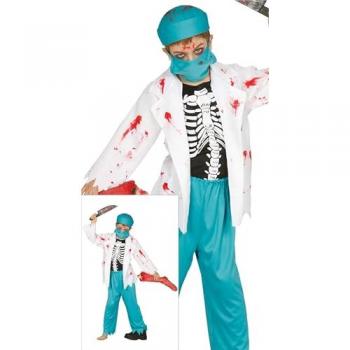 Disfraz Infantil de Doctor Zombie - Talla 7-9 Años
