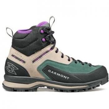 Botas de montaña Garmont Vetta Tech Gore-Tex (Chateau Grey/Dewberry Violet) para mujer, talla 41, color beige y verde