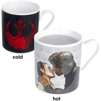 Star Wars Princesa Leia & Han Solo - Taza con efecto térmico, multicolor