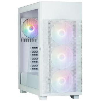 Caja PC Zalman S5 Neo ATX Midi Tower Blanca con 4 Ventiladores ARGB y 2 Puertos USB 3.0