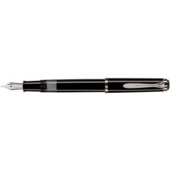 Pelikan Classic M205 Black Fountain Pen - Medium Nib, Engravable
