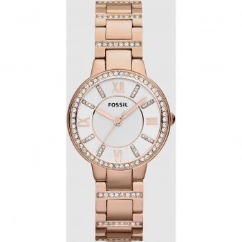 Reloj para Mujer Fossil Virginia ES3284 de Acero Inoxidable con Tono Rosa y Detalles de Glitz