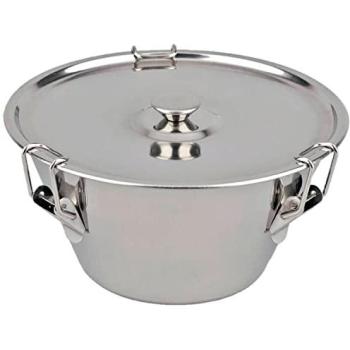 Flanera Antiadherente de Acero Inoxidable con Tapa, Apta para Lavavajillas y Horno, Molde Resistente con Cierre (ø18 x ø8 x 15 cm)