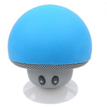 Minialtavoz inalámbrico Bluetooth impermeable con soporte de succión de silicona en forma de seta para iPhone