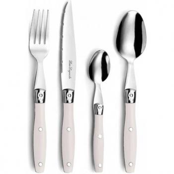 Set de Cubiertos Lou Laguiole Comptoir Beige Metal 24 Piezas