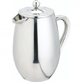 Cafetera de acero inoxidable con aislamiento de doble pared para 3 tazas