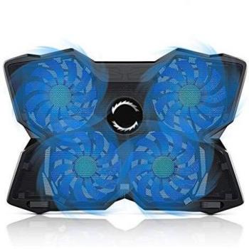 Ventiladores Portátil 15,6 Pulgadas, Universal Base Refrigeración USB Silencioso Externo para Netbooks Laptop a 17 Potente 4 Ventilador Gaming Enfría Rápida