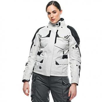 Chaqueta textil de motocicleta Dainese Ladakh 3L D-Dry Lady Impermeable Negra y Blanca (46)