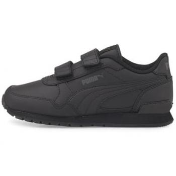 Puma Zapatillas Deportivas ST Runner V3 L V PS, color negro, talla 30.5 EU, con velcro para niños