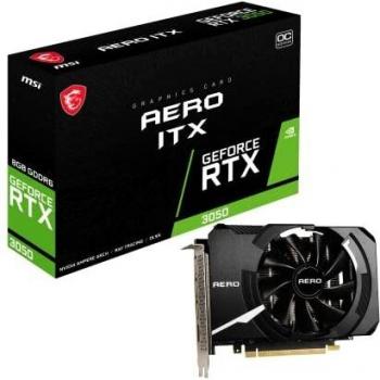 MSI GeForce RTX 3050 AERO ITX 8G OC Tarjeta Gráfica, NVIDIA, 8 GB GDDR6