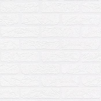 Papel Pintado Vinílico Imitación Ladrillo Blanco Rasch Practik