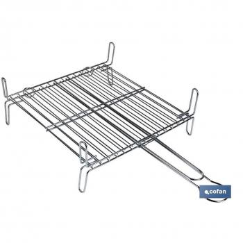 Parrilla Doble Zincado 45x45cm - Accesorios para Barbacoas