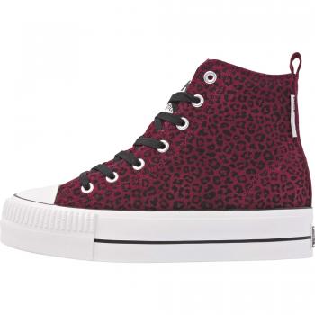 British Knights Kaya Mid Women's Sneakers - Cherise Cheetah