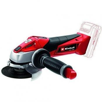 Einhell 4431110 Power X-Change 18V, 115 mm Cordless Angle Grinder | TE-AG 18 Li Solo - Battery and Charger Not Inlcuded, Black/Red/Stainless Steel, 11.0 cm*26.5 cm*13.3 cm