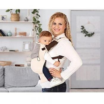 Kiokids Mochila Portabebés Ergonómica Multiposiciones Ajustable De Porteo En Algodón Transpirable