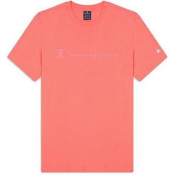 Camiseta Champion Crewneck Rosa Hombre