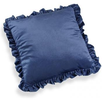 Cojín Cuadrado Velvet Azul - Medidas 45 X 45 X 10 Cm - Material Poliéster