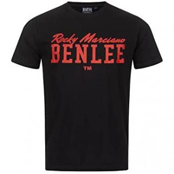 Camiseta de Manga Corta Benlee Donley Negra/Roja L para Hombre