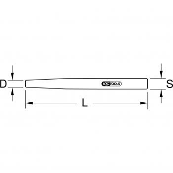 Botador BRONZEplus KS Tools 963.2537, 13 mm