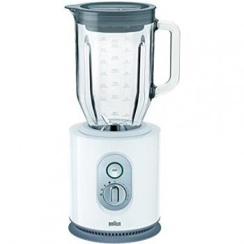 Braun Hogar JB 5160 Licuadora con batidora de Vaso, 1.6 litros, Vidrio, Blanco