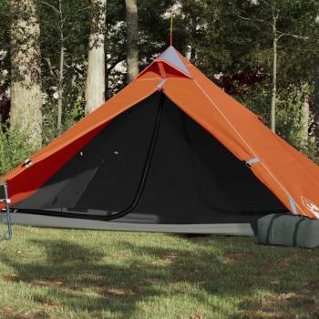 Tienda de Campaña Tipi para 1 Persona Impermeable en Color Azul, Naranja y Verde