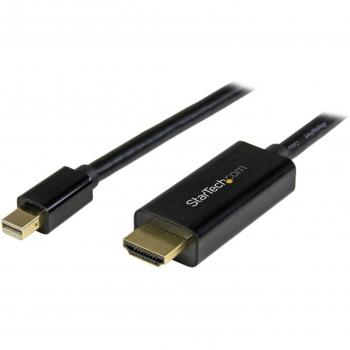 StarTech.com 15 ft (5m) Mini DisplayPort to HDMI Converter Cable - 4K 30Hz - Black