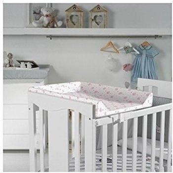 Micuna CP-744 - Cambiador de cuna tapizado osos corazones, color rosa