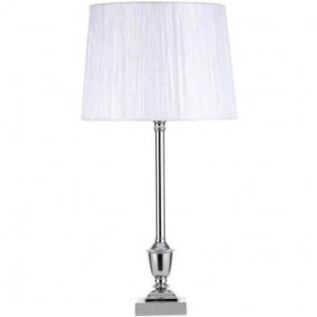 FABRILAMP Sobremesa Roble E27 Cromo Blanca