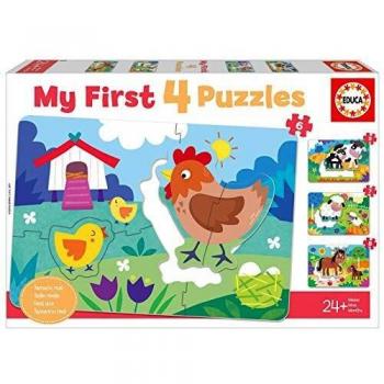 Educa 18899 My First Mamás y bebés. Puzzles Progresivos Infantiles. 5, 6, 7 y 8 Piezas. +24 Meses. Ref, Multicolor