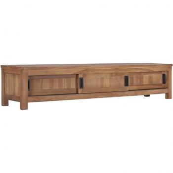 vidaXL TV Cabinet 150x30x30 cm Solid Teak Wood