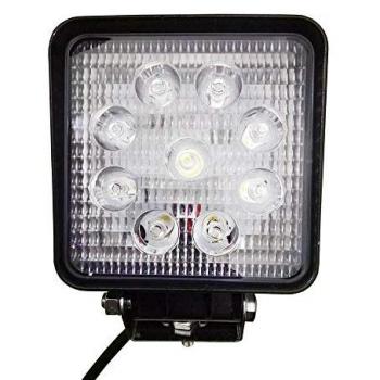 Jbm Faro de Trabajo Cuadrado con luz LED, diseño compacto, alta luminosidad, resistente al agua y a impactos, ideal para uso en exteriores y talleres