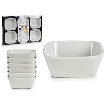 Juego de Cuencos Porcelana (6 Piezas) Cuadrados