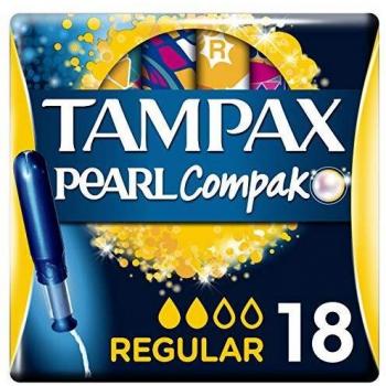 Tampax Pearl Regular Tampons With Applicator X 18, Tampax’s N°1 Combination Of Comfort And Protection