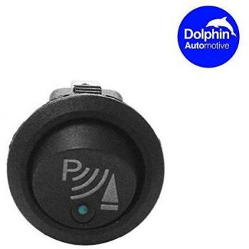 Dolphin iluminado Luz Led Redonda 3 pines P ON / Descuento 12v DC Pantalla Interruptor Aparcamiento Sensor Frontal REVERSO posterior Marcha Atrás sensores GB