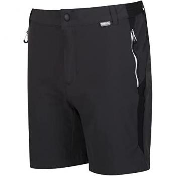 Regatta Men's Water-Repellent Mountain II Shorts - Ash/Black, Size 40