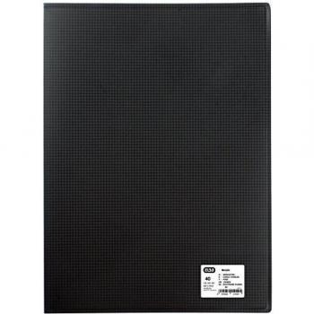 Carpeta de fundas A3 Memphis negra - 20 bolsillos - 40 vistas