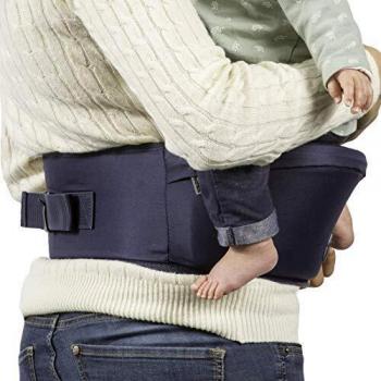 Hippychick - Hipseat - Asiento portabebés - Sencillo y ergonómico - Azul marino