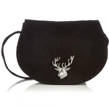 Hirschkogel by Andrea Conti 0217401 - Bolso al hombro de cuero para mujer, color negro, talla 19x15x4 cm