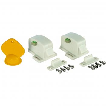Safety 1st 3202001600 - Bloqueador magnético de armarios, color blanco/amarillo