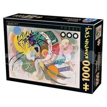 Rompecabezas D-Toys 1000 piezas - Curva Dominante de Vassily Kandinsky