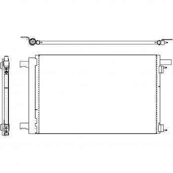 BEHR HELLA SERVICE 8FC 351 319-461  Condensador, aire acondicionado