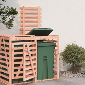 Extensión para Cobertizo de Cubo de Basura - Madera de Abeto Douglas, Color Marrón, Pino Marrón Miel, Pino Gris, Pino Negro