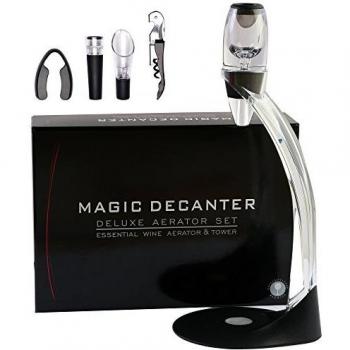 Aireador de vino decantador vino del respiradero decantador aireador decantador de vino jarra con torre de decantación de vino Set, Set de regalo