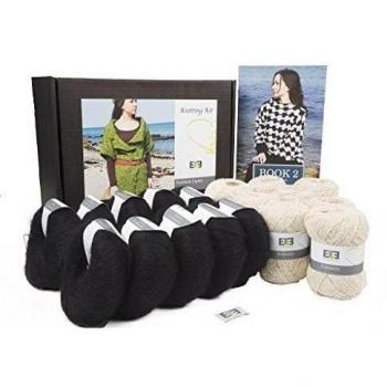 DesignEtte 2X-Large Kit Knitting Hokkaido Northern Lights, Crudo / Negro