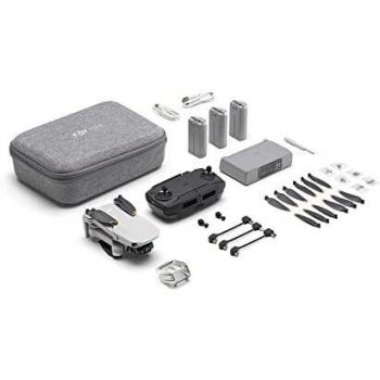 DJI Mini SE Fly More Combo - Dron con cámara con estabilizador en 3 ejes, cámara 2.7K, GPS, tiempo de vuelo de 30 min, dron de menos de 249 g/0.55 lb, resistencia al viento mejorada de nivel 5, gris