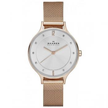 Skagen Anita Rose Gold Tone Stainless Steel Mesh Bracelet Ladies' Watch SKW2151