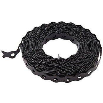 Cinta metálica perforada Fixman color negro 17 mm x 10 m