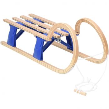 vidaXL 110 cm Foldable Plywood Sledge