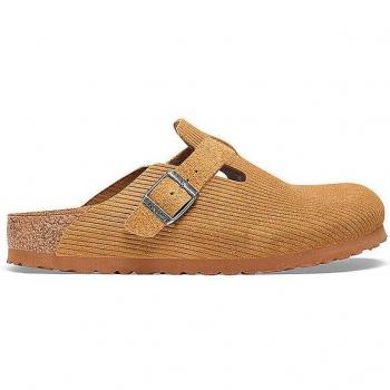 Zuecos Birkenstock Boston de mujer - Corduroy, diseño clásico, plantilla anatómica de corcho y látex, suela de EVA ligera y flexible